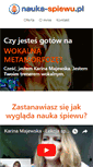 Mobile Screenshot of nauka-spiewu.pl