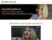 Tablet Screenshot of nauka-spiewu.pl